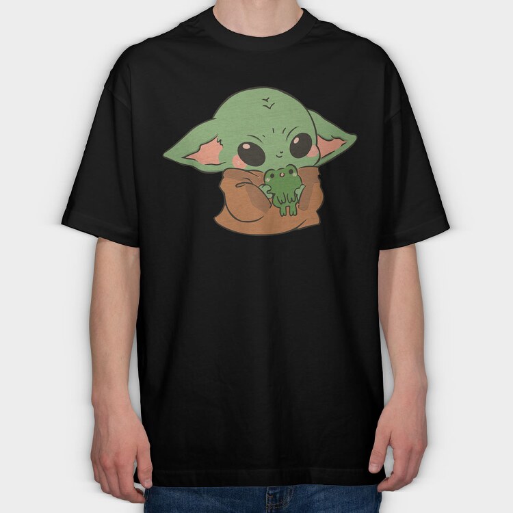 Baby Yoda 11, Tricou Oversize Barbati (Unisex)