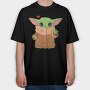 Baby Yoda 18, Tricou Oversize Barbati (Unisex)
