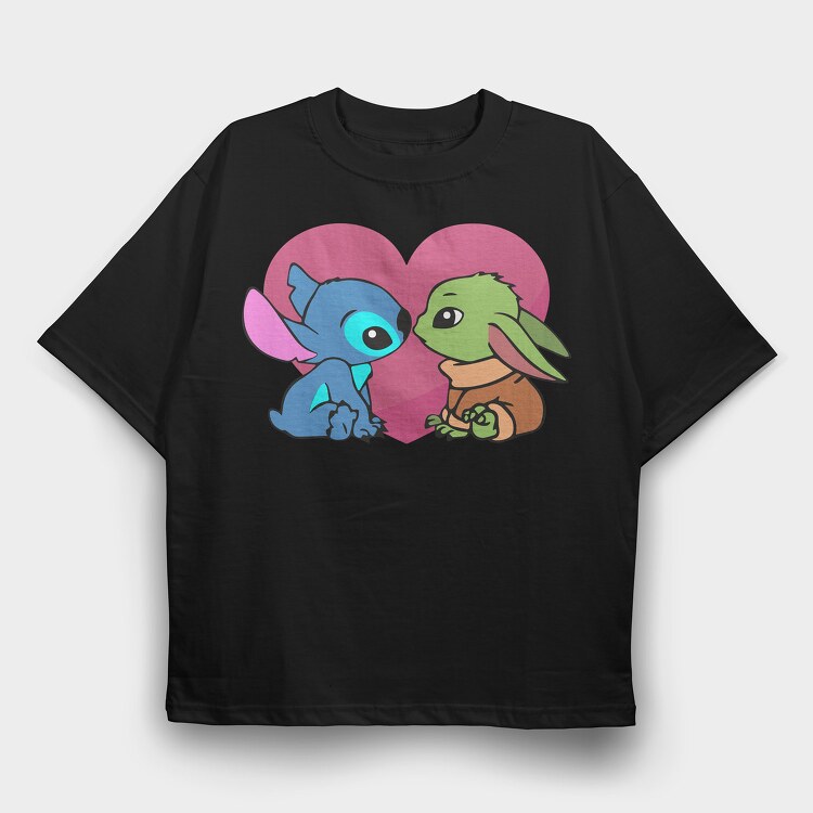 Baby Yoda 19, Tricou Oversize Barbati (Unisex)