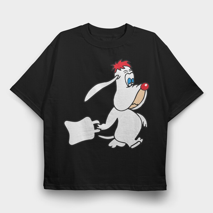 Cartoon Retro Droopy 2, Tricou Oversize Barbati (Unisex)