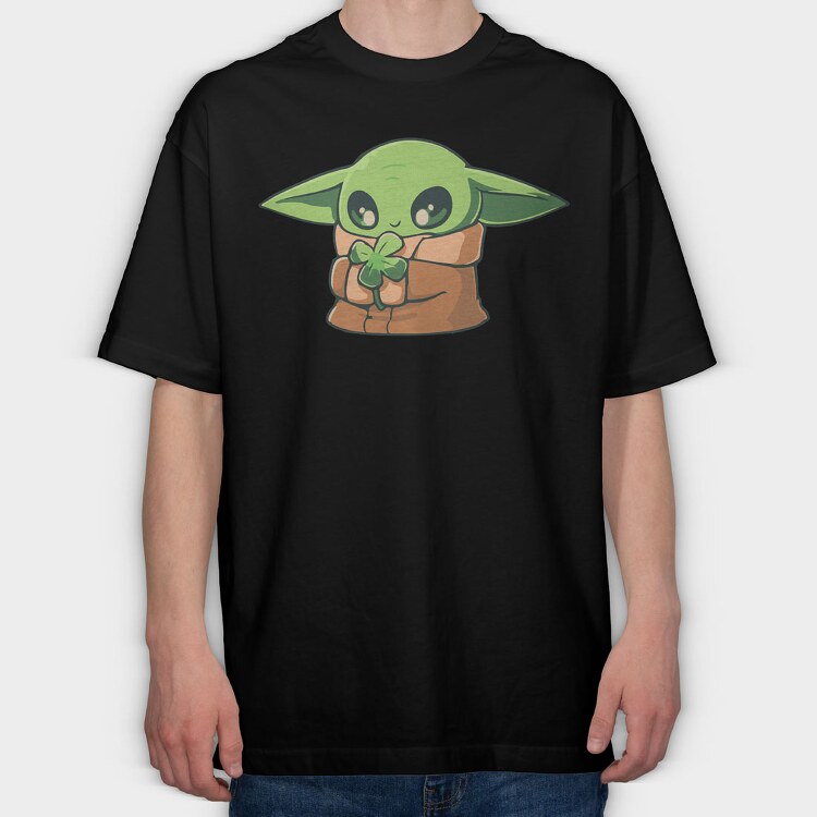 Baby Yoda 22, Tricou Oversize Barbati (Unisex)