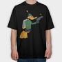 Cartoon Retro Duck Dodgers 2, Tricou Oversize Barbati (Unisex)