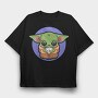 Baby Yoda 5, Tricou Oversize Barbati (Unisex)