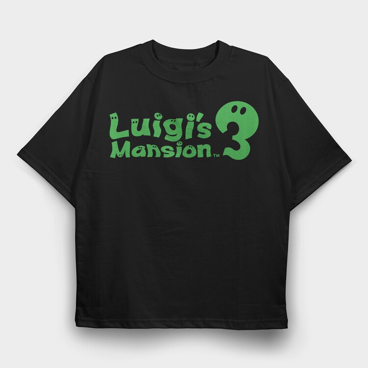 Luigis Mansion, Tricou Oversize Barbati (Unisex)