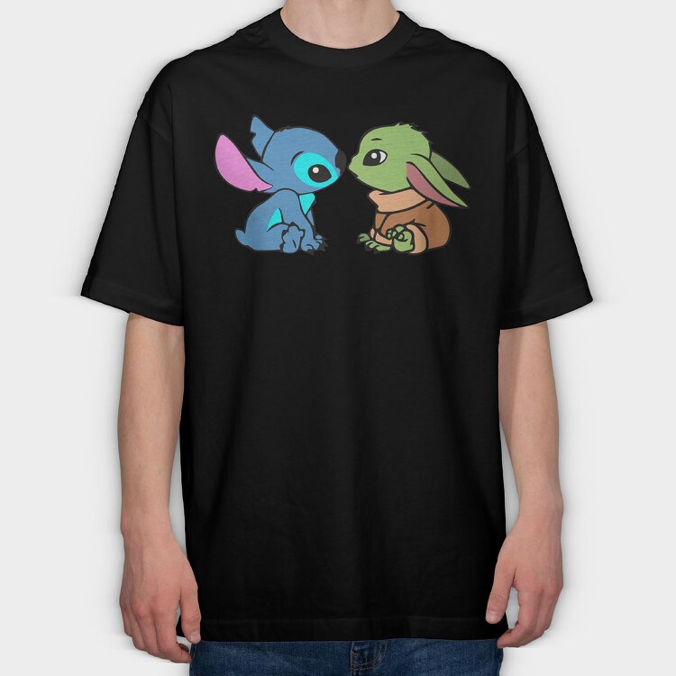 Baby Yoda 9, Tricou Oversize Barbati (Unisex)