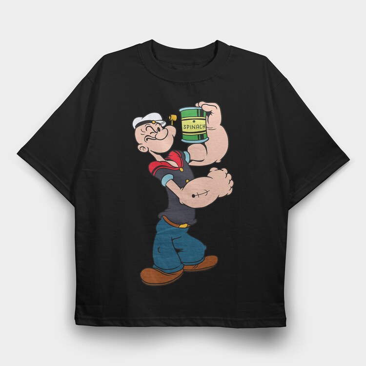 Popeye 6, Tricou Oversize Barbati (Unisex)