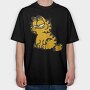 Cartoon Retro Garfield 3, Tricou Oversize Barbati (Unisex)