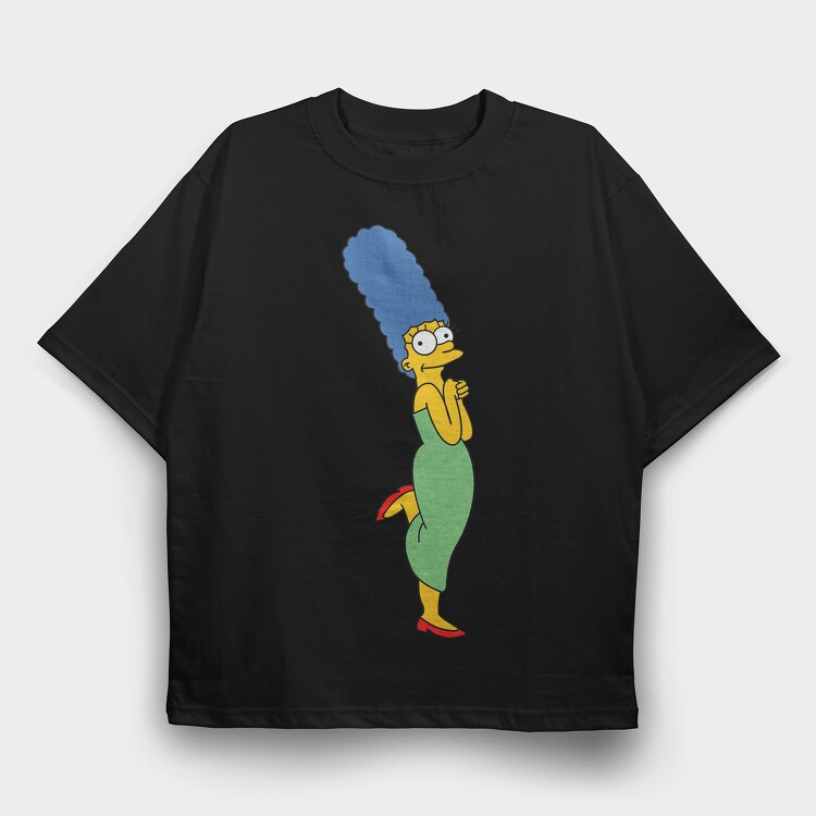Marge Simpson, Tricou Oversize Barbati (Unisex)