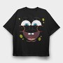 SpongeBob face 10, Tricou Oversize Barbati (Unisex)