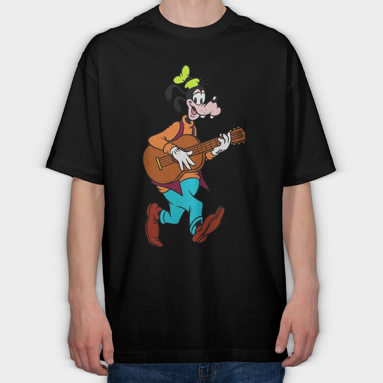 Cartoon Retro Goofy 1, Tricou Oversize Barbati (Unisex)
