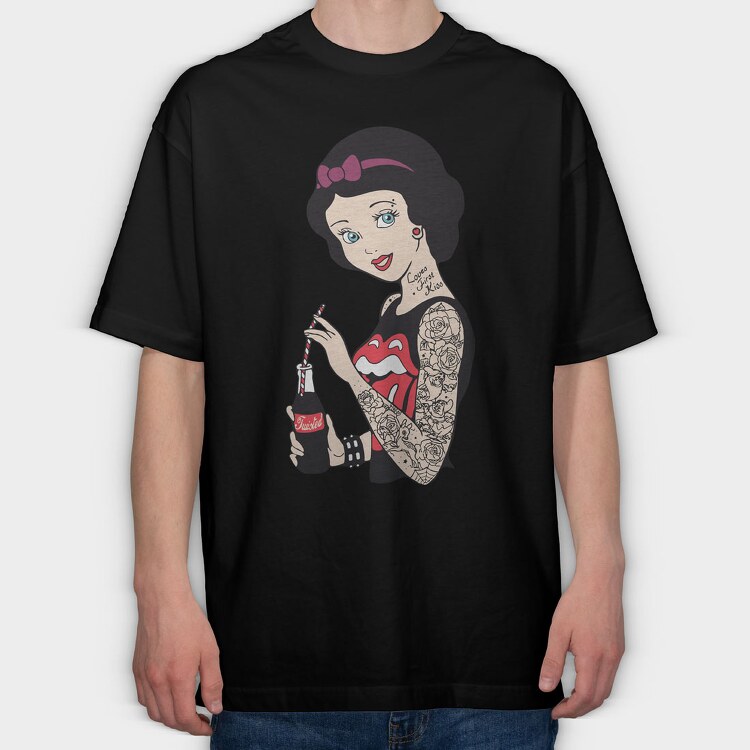 Princess Rockstar 2, Tricou Oversize Barbati (Unisex)