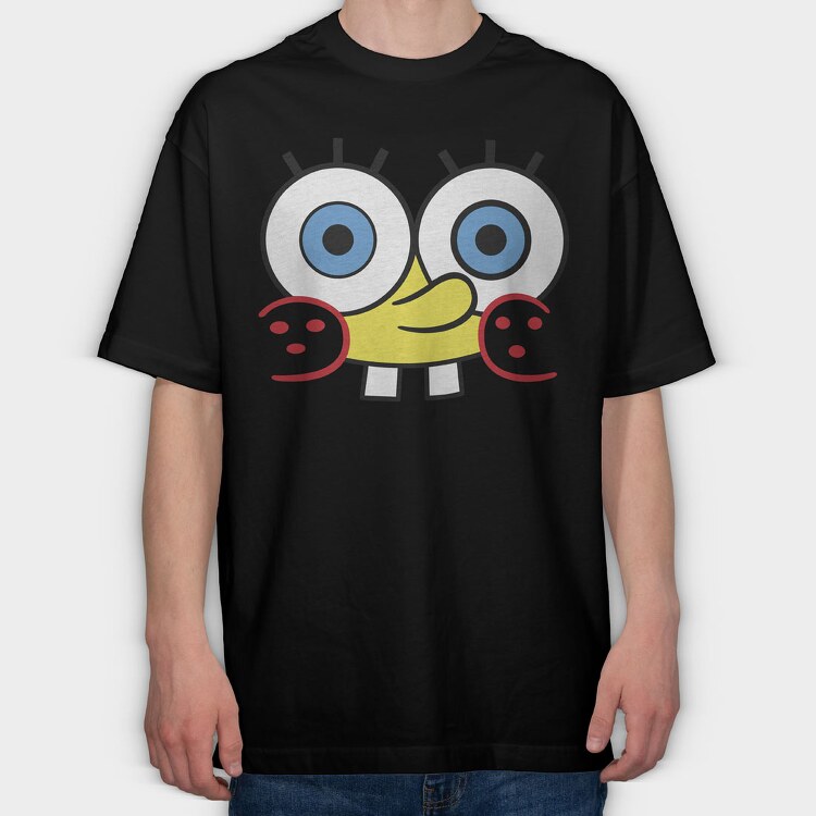 SpongeBob face 17, Tricou Oversize Barbati (Unisex)