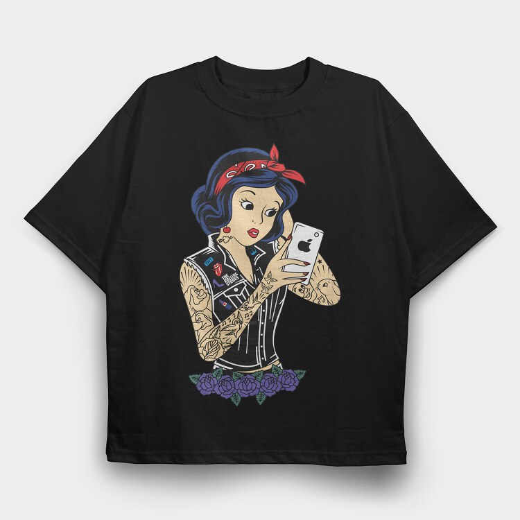 Princess Rockstar 9, Tricou Oversize Barbati (Unisex)