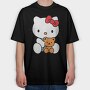 Cartoon Retro Hello Kitty 5, Tricou Oversize Barbati (Unisex)
