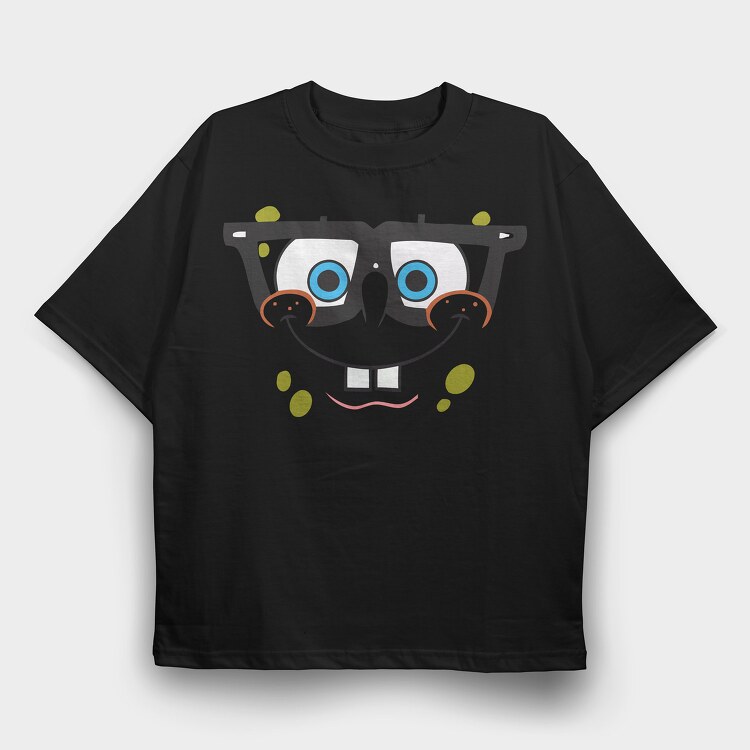 SpongeBob face 8, Tricou Oversize Barbati (Unisex)