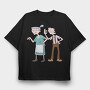 Cartoon Retro Hey Arnold 3, Tricou Oversize Barbati (Unisex)