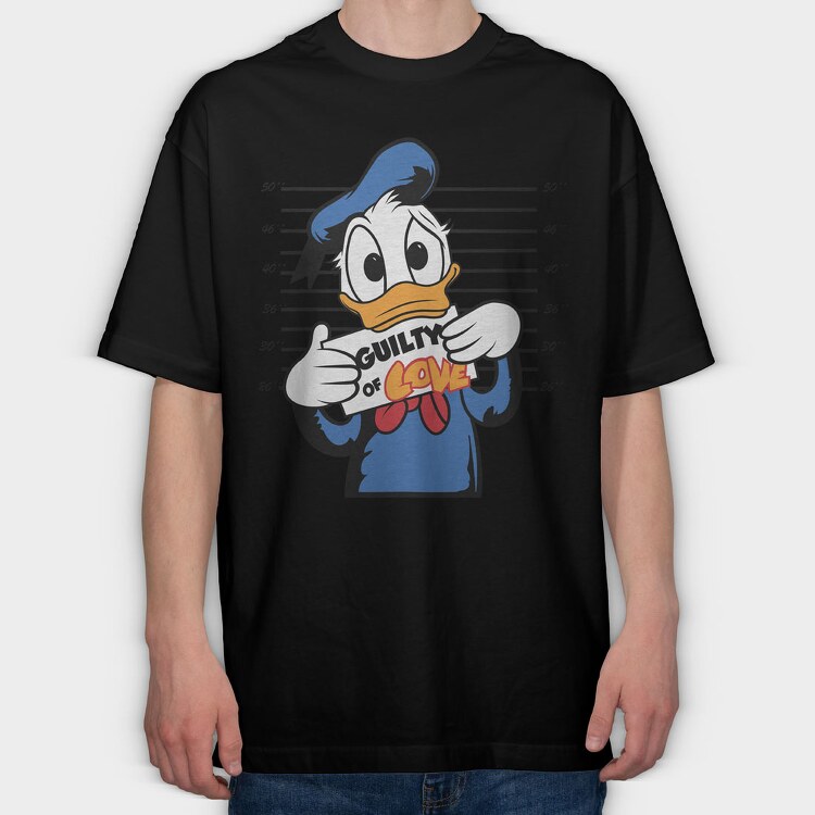 Prisoner Donald Duck, Tricou Oversize Barbati (Unisex)