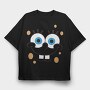 SpongeBob Faces 1, Tricou Oversize Barbati (Unisex)