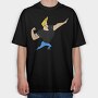 Cartoon Retro Johny Bravo 3, Tricou Oversize Barbati (Unisex)