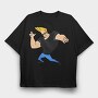 Cartoon Retro Johny Bravo 6, Tricou Oversize Barbati (Unisex)