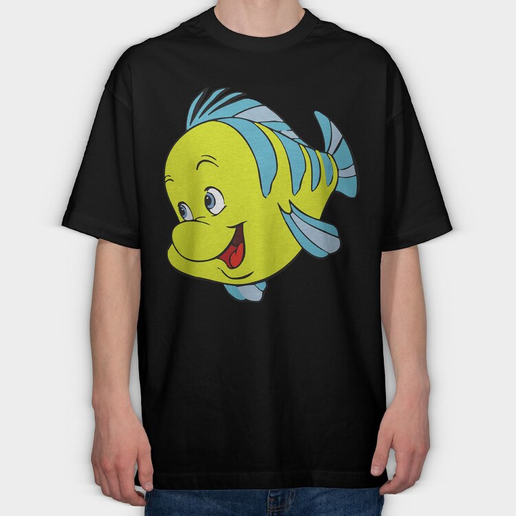 Cartoon Retro La Sirenta 6, Tricou Oversize Barbati (Unisex)