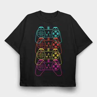 Retro Controller, Tricou Oversize Barbati (Unisex)