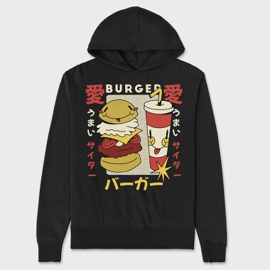 Burger Soda, Hanorac Oversize Barbati (Unisex)