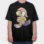 Cartoon Retro Looney Tunes Tiny 1, Tricou Oversize Barbati (Unisex)