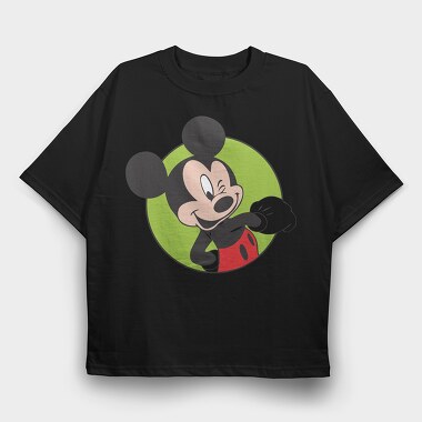 Cartoon Retro Mickey Mouse 2, Tricou Oversize Barbati (Unisex)