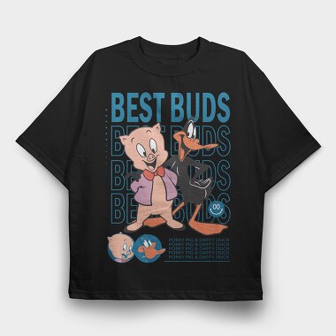 Best Buds, Tricou Oversize Barbati (Unisex)