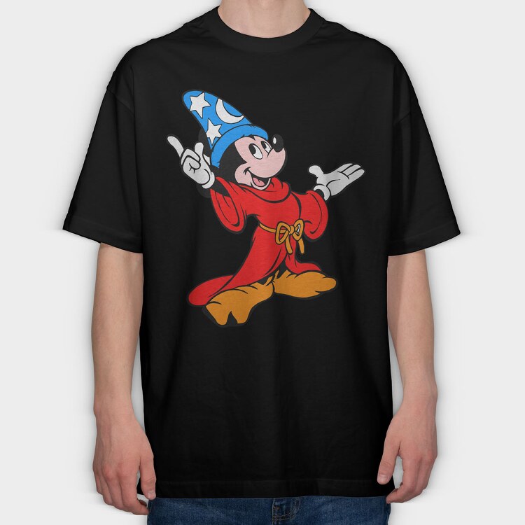 Cartoon Retro Mickey Mouse 5, Tricou Oversize Barbati (Unisex)