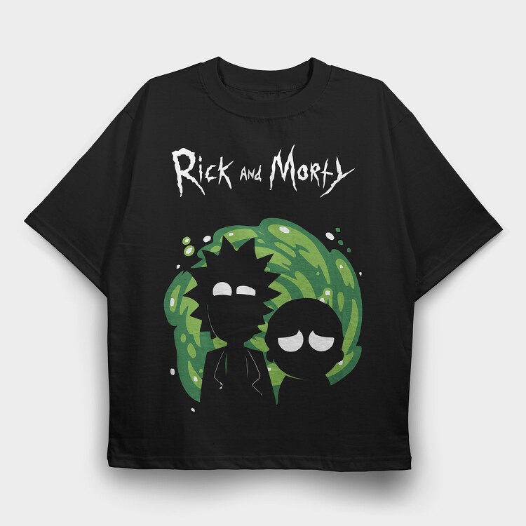 Rick and Morty 17, Tricou Oversize Barbati (Unisex)
