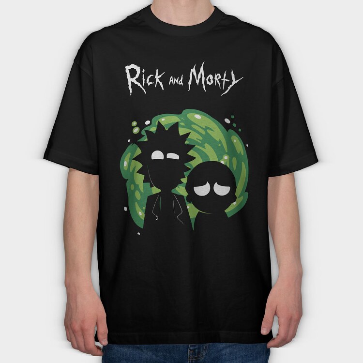 Rick and Morty 17, Tricou Oversize Barbati (Unisex)