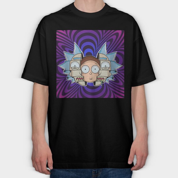 Rick and Morty 2, Tricou Oversize Barbati (Unisex)