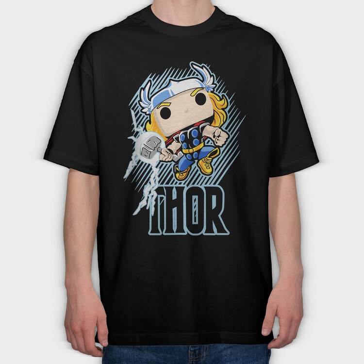 Funko Marvel thor, Tricou Oversize Barbati (Unisex)