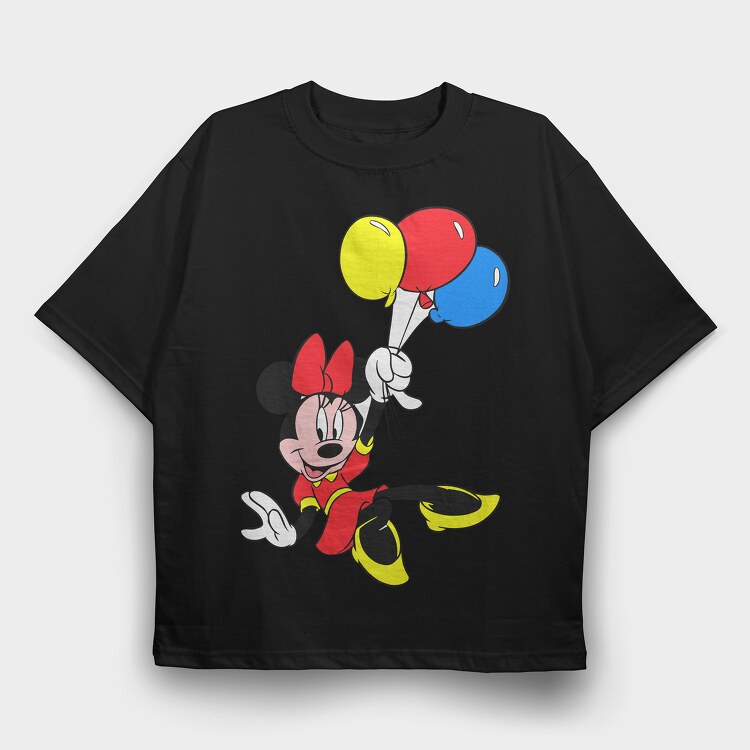 Cartoon Retro Minnie 3, Tricou Oversize Barbati (Unisex)