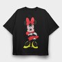 Cartoon Retro Minnie 5, Tricou Oversize Barbati (Unisex)