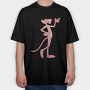 Cartoon Retro Pink Panter 3, Tricou Oversize Barbati (Unisex)