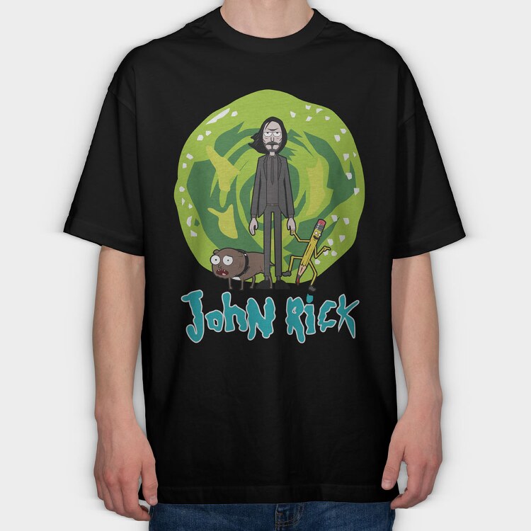 Rick and Morty 33, Tricou Oversize Barbati (Unisex)
