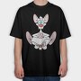 Cartoon Retro Pinky and Cerebro 1, Tricou Oversize Barbati (Unisex)