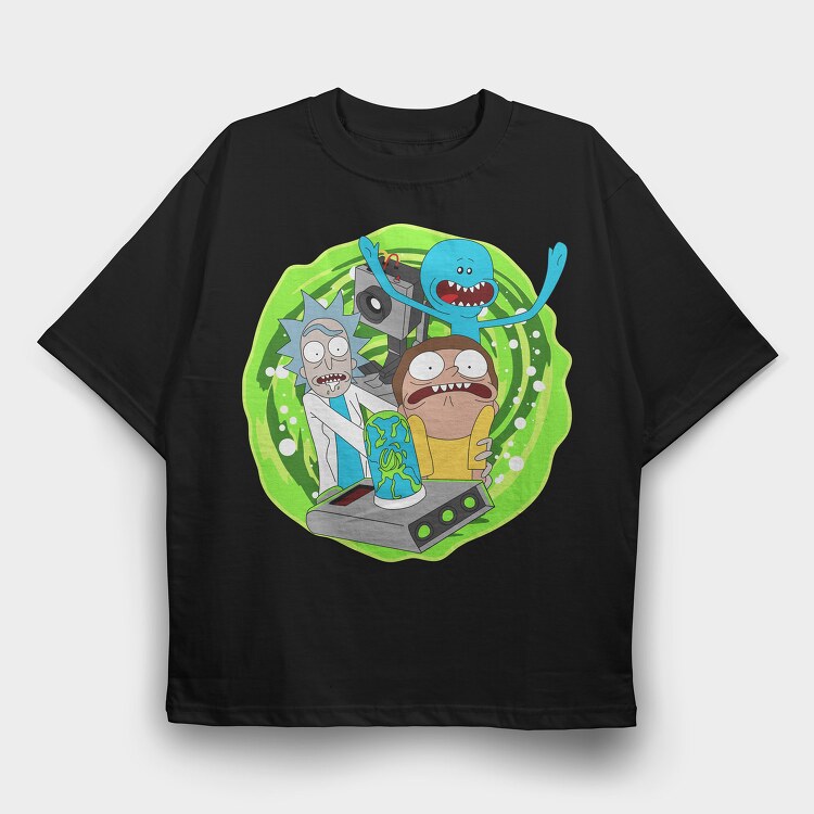Rick and Morty 39, Tricou Oversize Barbati (Unisex)