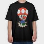 Moshroom Mario, Tricou Oversize Barbati (Unisex)