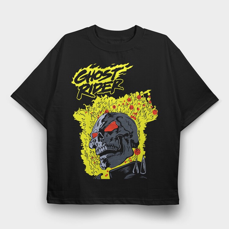 Ghost Rider 1, Tricou Oversize Barbati (Unisex)