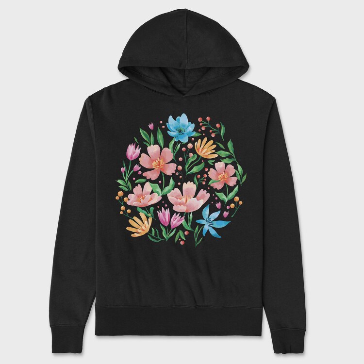 Wild Flowers, Hanorac Oversize Barbati (Unisex)