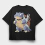 Cartoon Retro Pokemon 5, Tricou Oversize Barbati (Unisex)