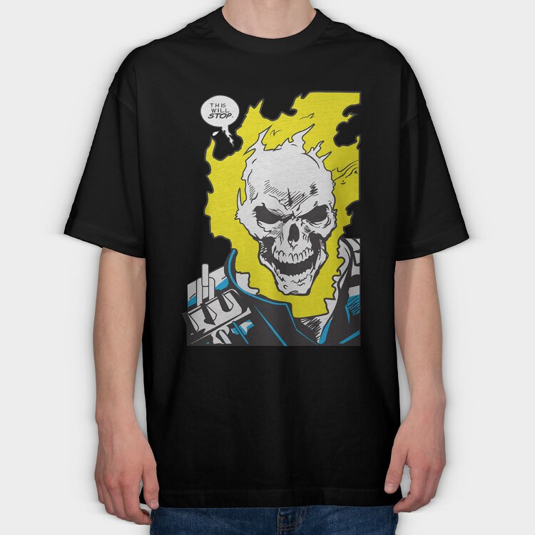 Ghost Rider 7, Tricou Oversize Barbati (Unisex)