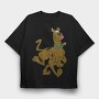 Cartoon Retro Scooby Doo 5, Tricou Oversize Barbati (Unisex)