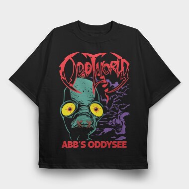 Oddworld, Tricou Oversize Barbati (Unisex)
