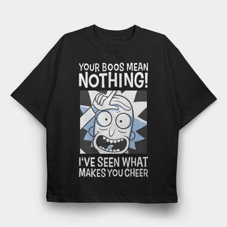 Rick and Morty 56, Tricou Oversize Barbati (Unisex)