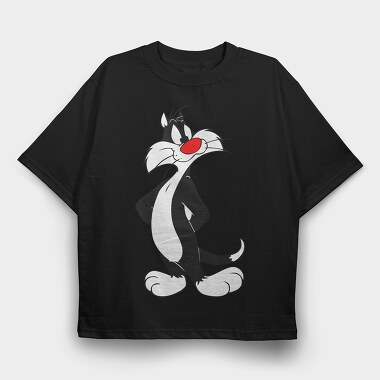 Cartoon Retro Silvestre 3, Tricou Oversize Barbati (Unisex)